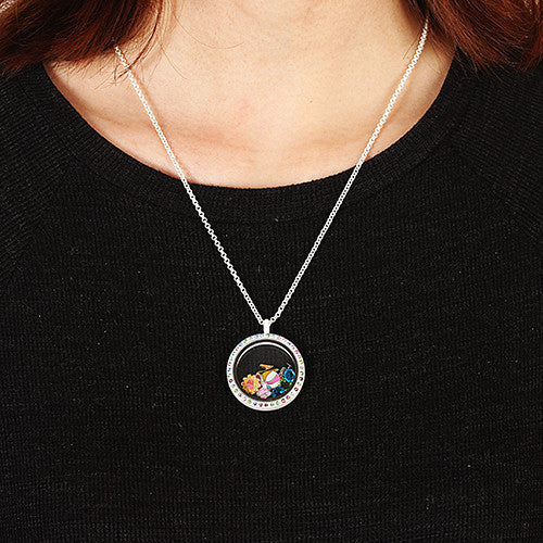 Checkered Flag Locket Charm