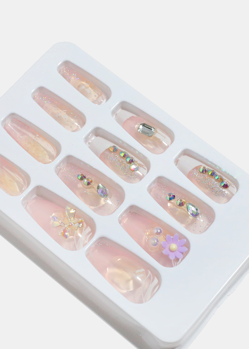 AOA Studio Blush Garden 5D Pre-Glued Press-On Nails