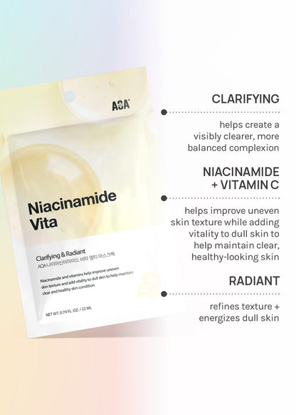 AOA Skin Niacinamide + Vita Sheet Mask