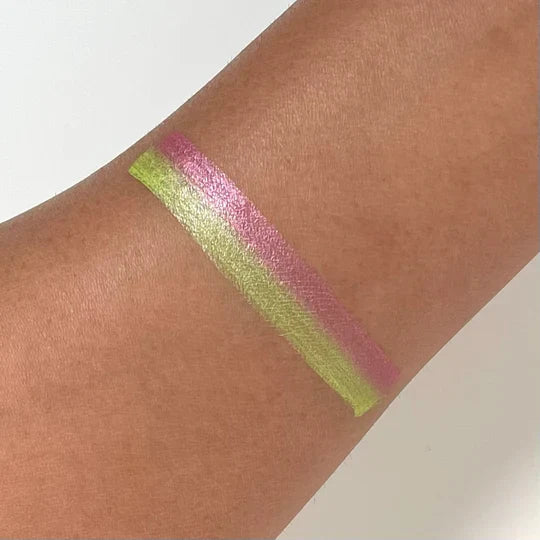 Glisten Cosmetics - Split Liner - Nerds (Shimmer Pink & Lime Green) - Small (3g)