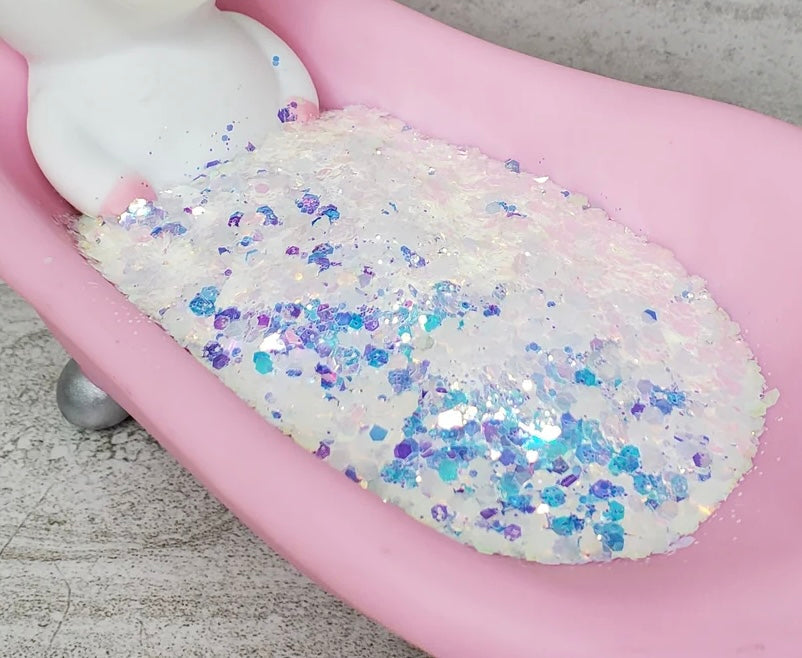 Inked Doll Cosmetics - POLAR-IZING (Ice Blue) Chunky Iridescent Glamdoll Glitter