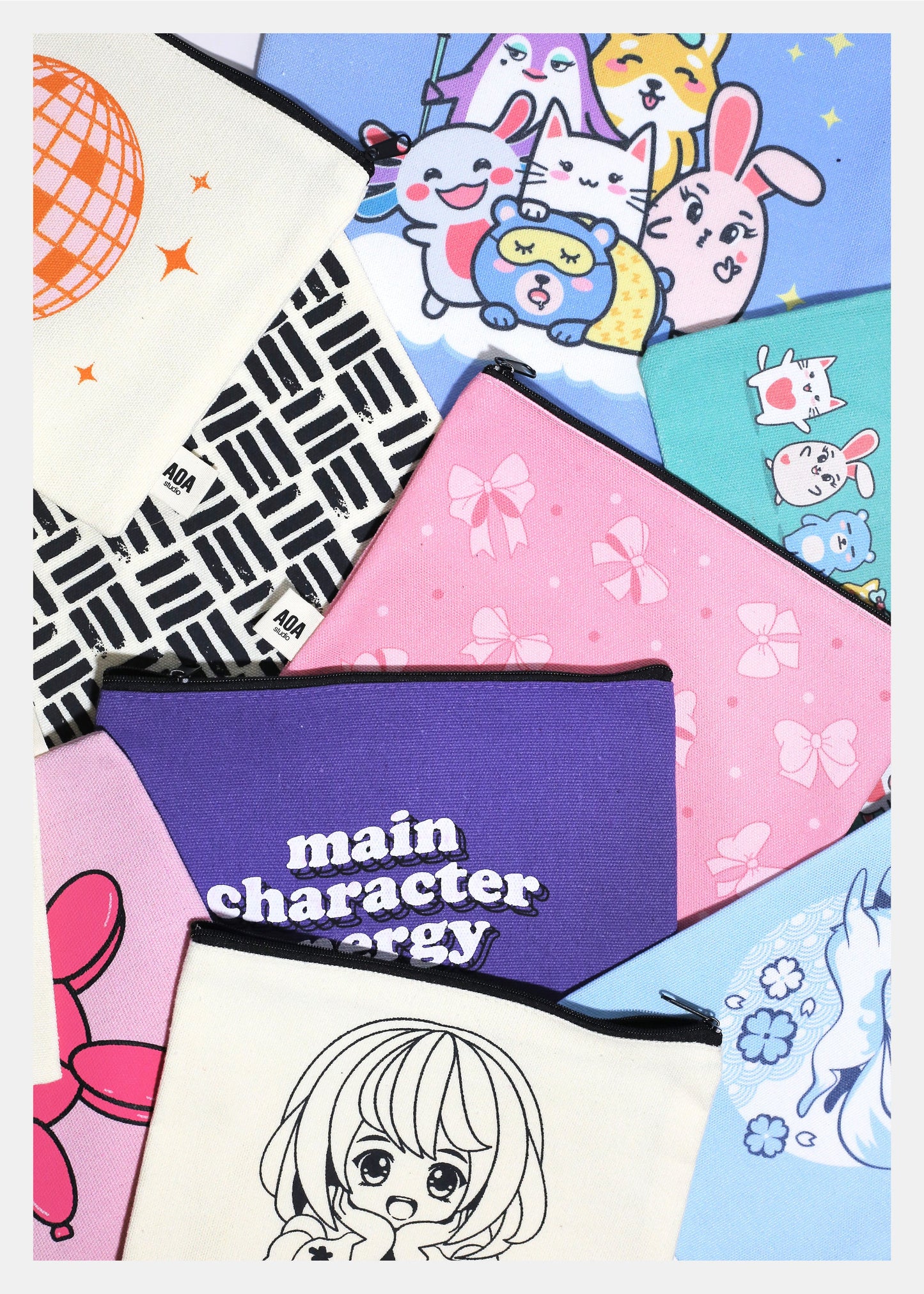 AOA Canvas Bag - Coquette Bows