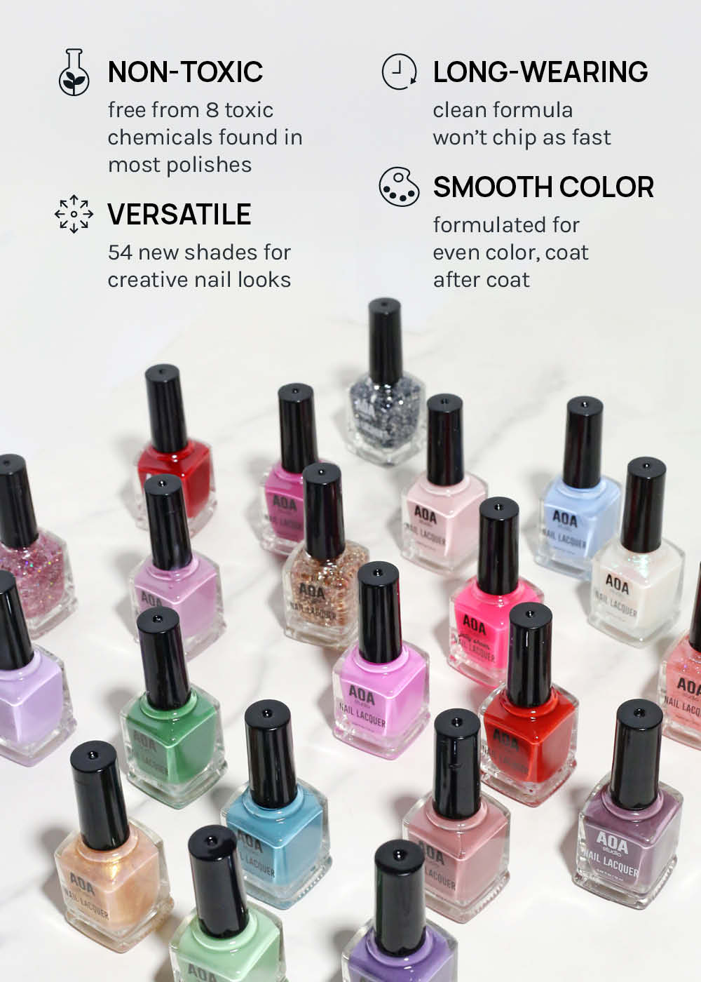 AOA Nail Lacquer – Pinks