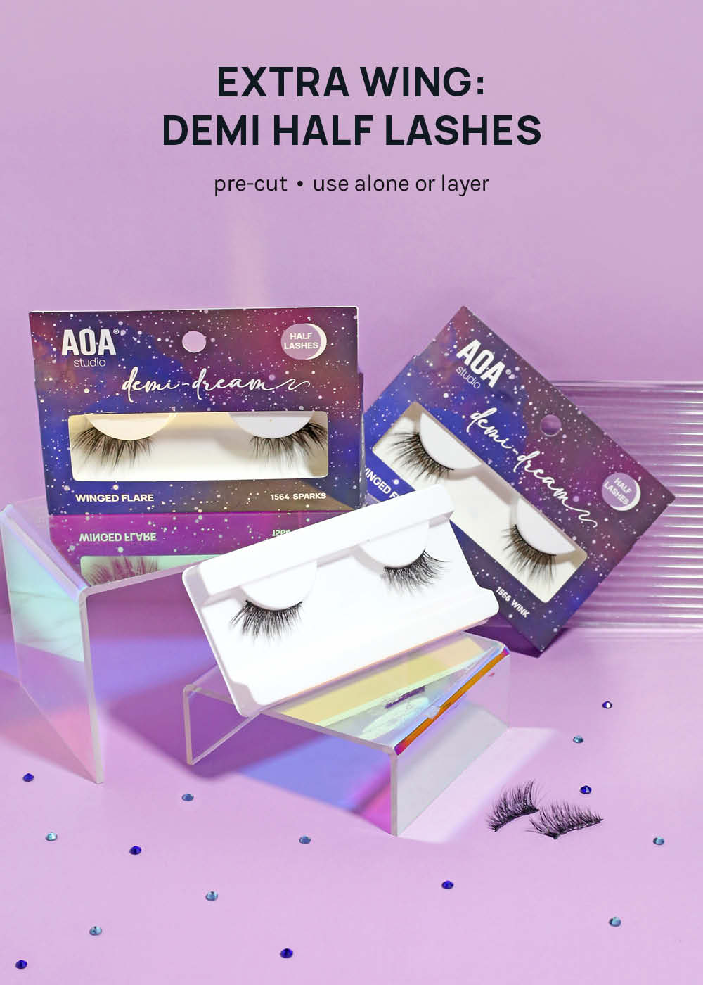 Demi-Dream Half Lashes – Sleek
