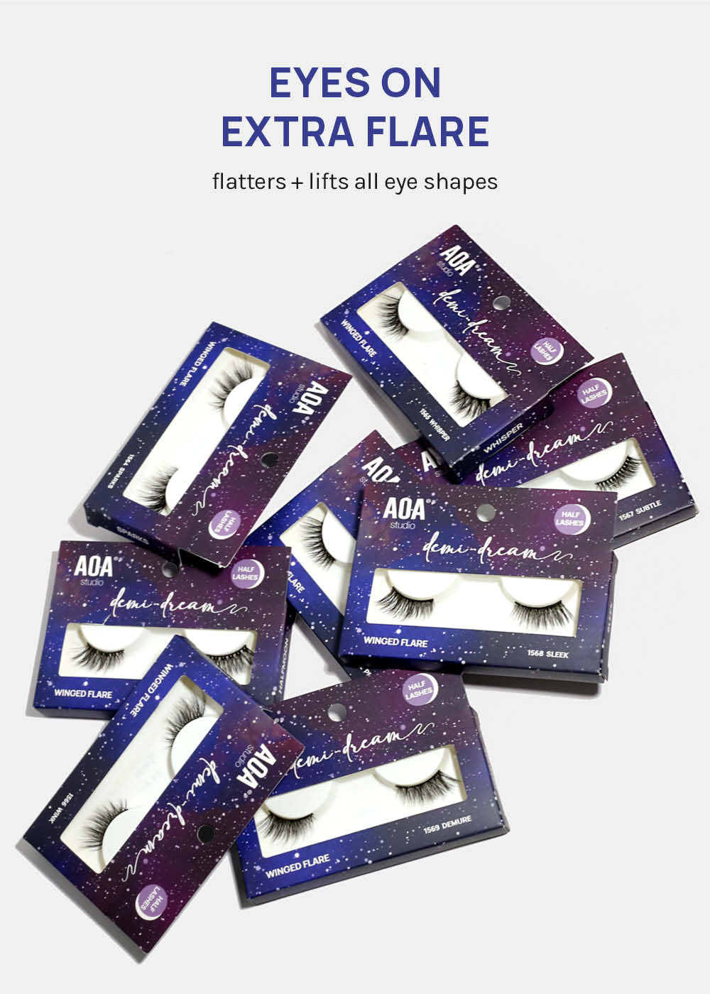 Demi-Dream Half Lashes – Sleek