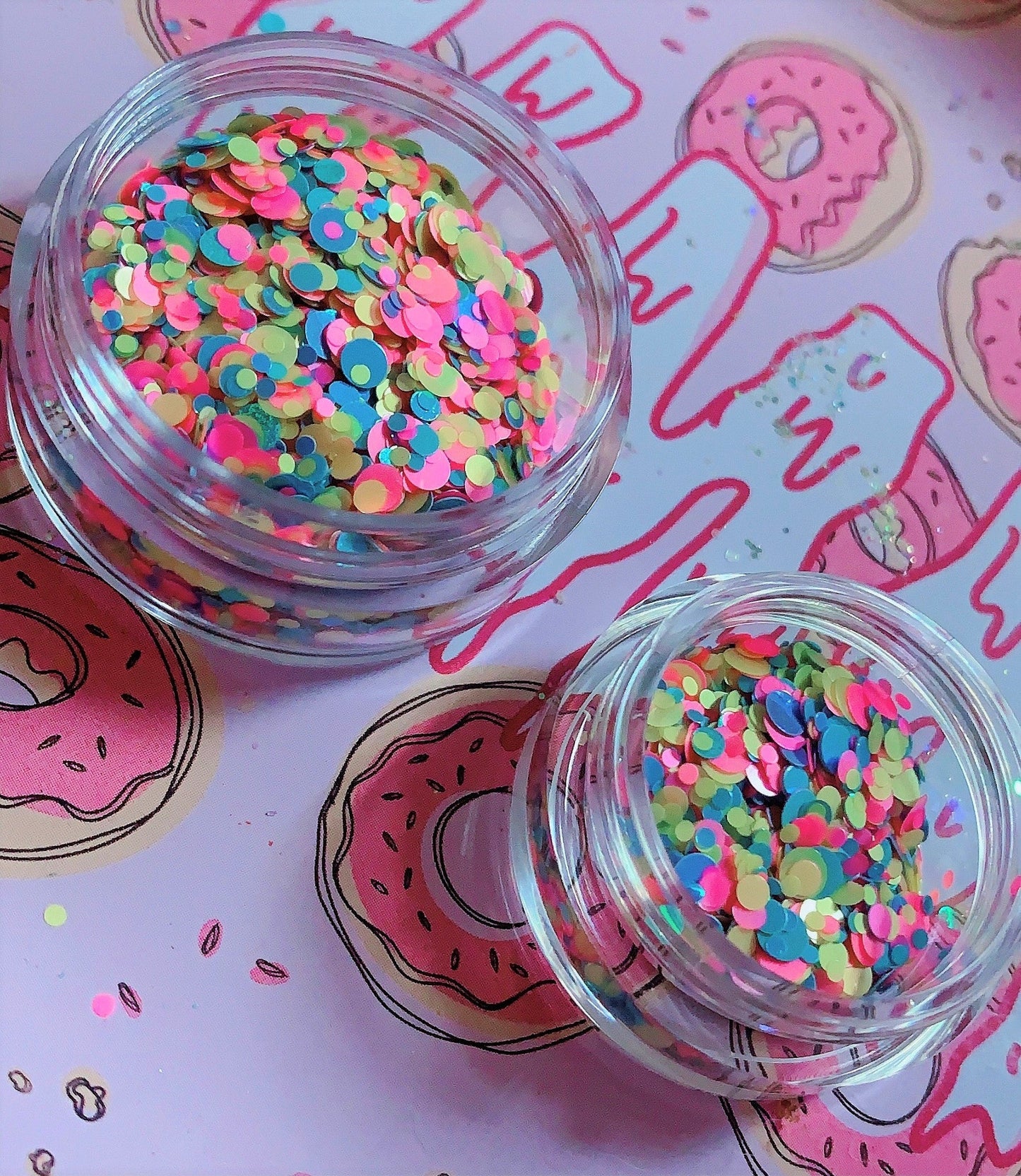 Inked Doll Cosmetics - DIPPIN' DOTS *UV* Festival GlamDoll Glitter Confetti