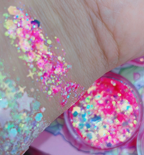 Inked Doll Cosmetics - BACHELORETTE Mermaid Jelly (Face/Body/Hair) Glitter Gel