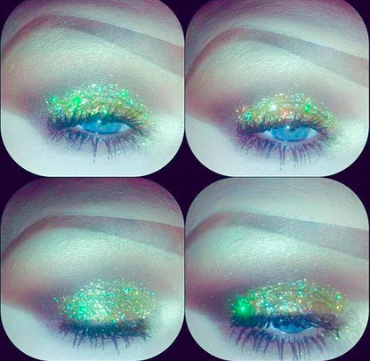Inked Doll Cosmetics - "GOLD CHROME!" Single Pressed Glitter Palette