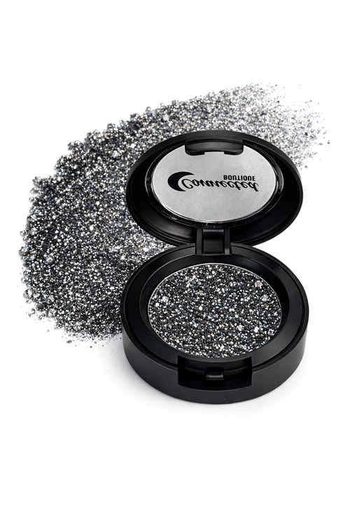 Connected Boutique - Meteorite Black Glitter Eyeshadow – Edgy Sparkle