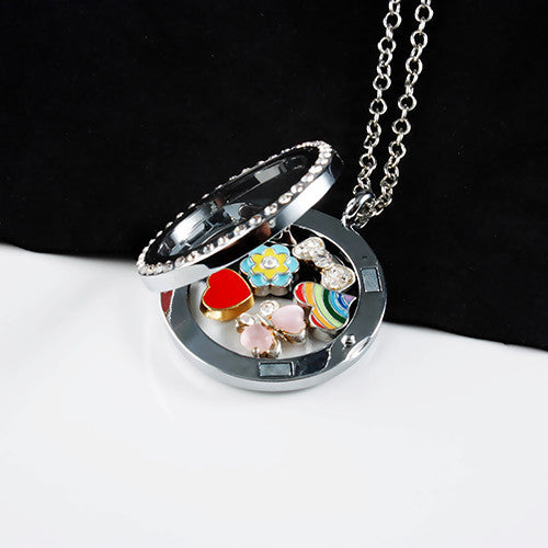 Gold Letter A Locket Charm