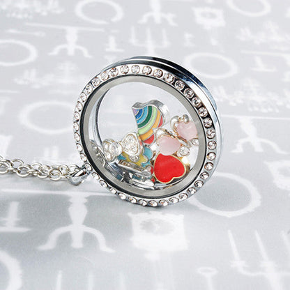 Checkered Flag Locket Charm