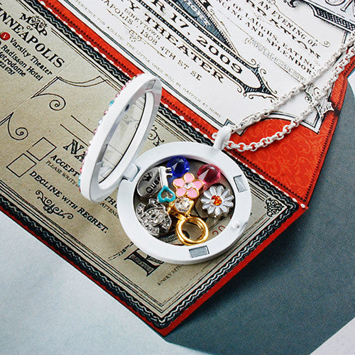 Gold Letter X Locket Charm