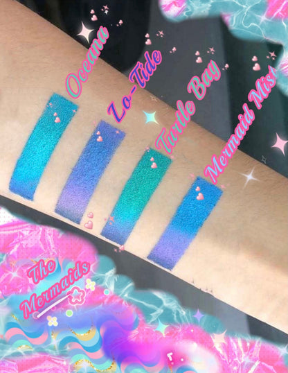 Inked Doll Cosmetics - *ISLAND MERMAID* 4PC Collection Pressed Multi-Chrome/ DUOCHROMES