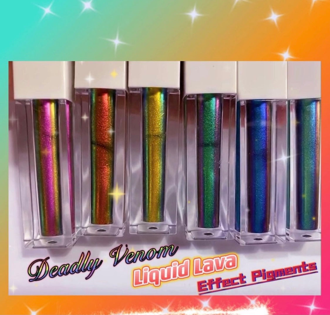 Inked Doll Cosmetics - "KOMODO NITEMARE" Deadly Venom LIQUID LAVA Effect Pigments
