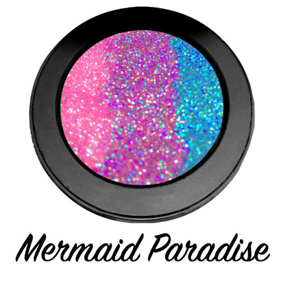 Inked Doll Cosmetics - *MERMAID PARADISE !* Iridescent Glitter Pressed Single!