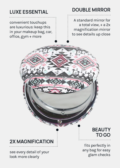AOA Pro Double-Sided Compact Mirror – Round