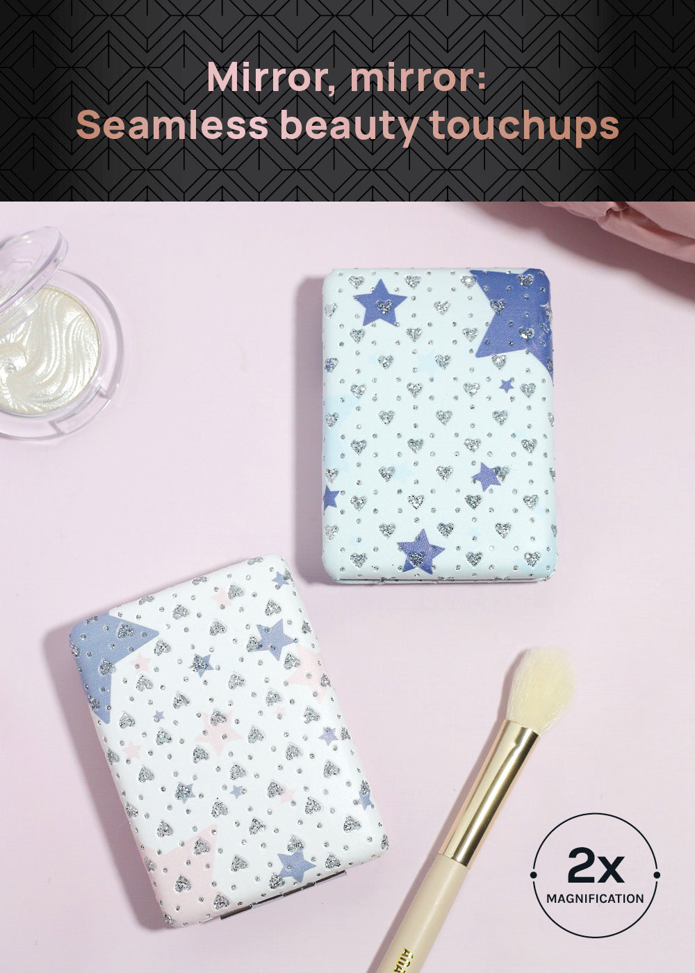AOA Pro Double-Sided Compact Mirror – Starry