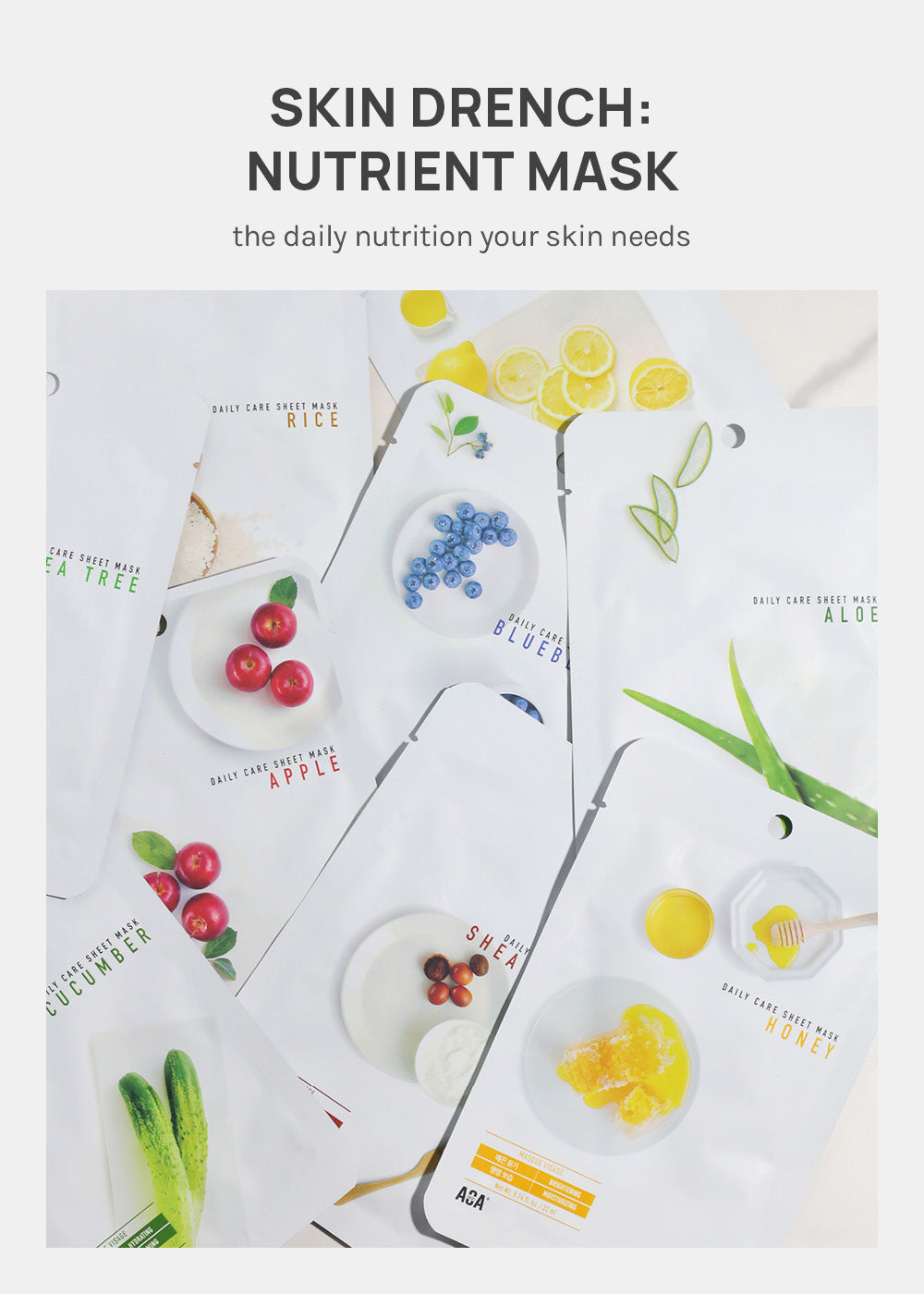 AOA Skin Shea Butter Daily Care Sheet Mask
