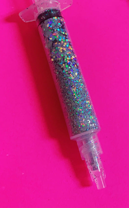Inked Doll Cosmetics - PLATINUM GlamDoll Glitter Syringe