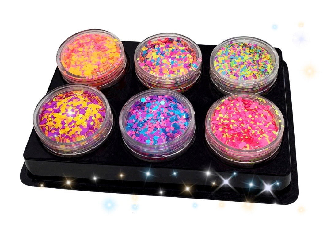 Inked Doll Cosmetics - "JUNGLE PARTY" *UV/BlackLight* Festival FunFetti