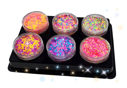 Inked Doll Cosmetics - "HARDSTYLE" *UV/BlackLight* FESTIVAL FUNFETTI