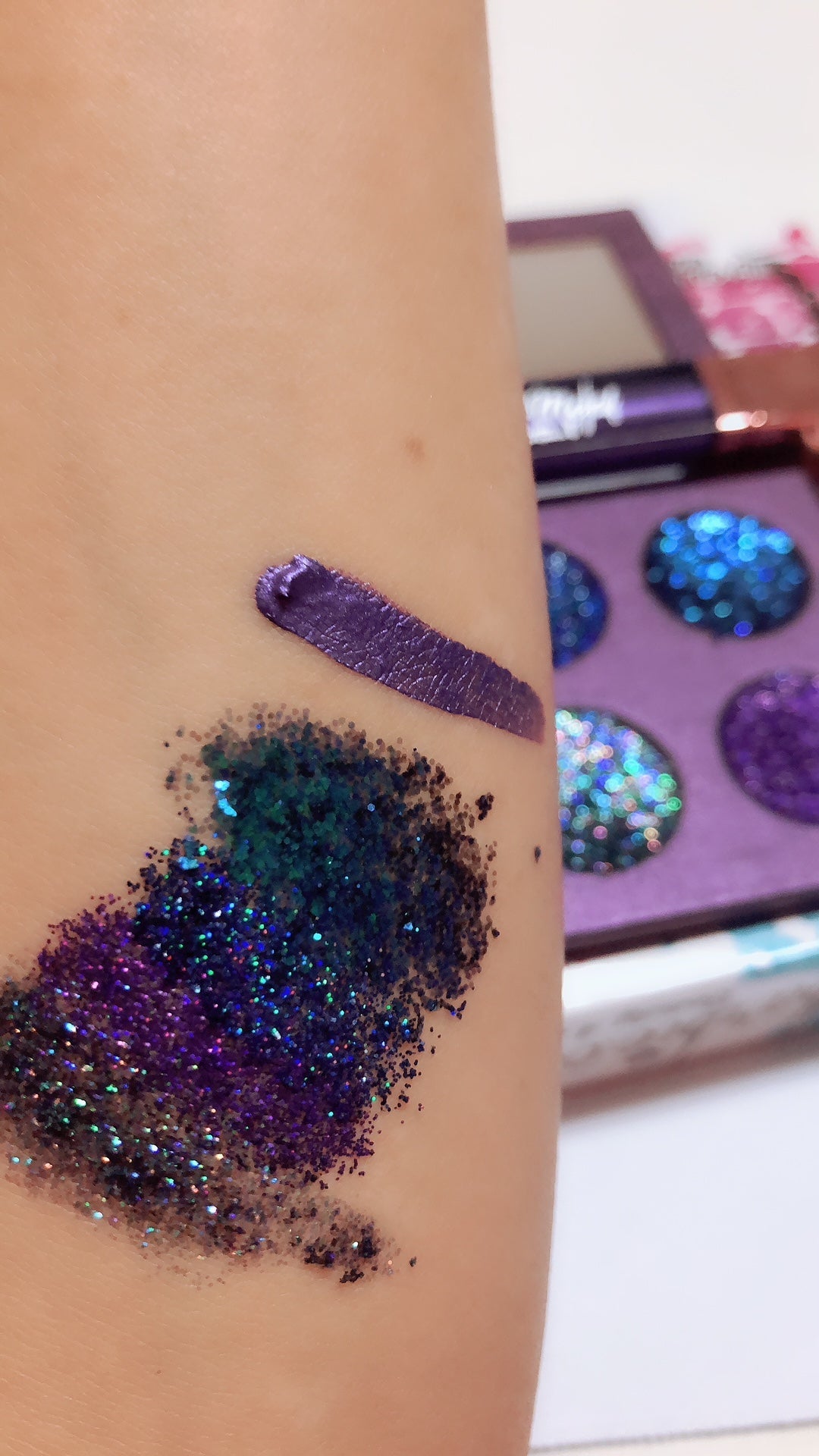 Inked Doll Cosmetics - URSULA'S NITEMARE METALLIC Pressed Glitter Quad