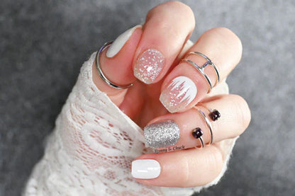 Candied Nails - Nail Sticker - Snowy Glitter