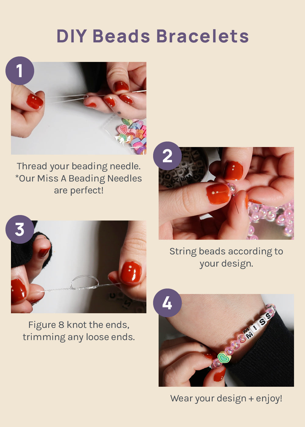 DIY Jewelry Making- Miss A Stainless Steel Beading Needles