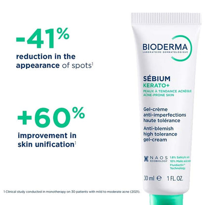 Bioderma Sebium Kerato+ Anti-Blemish High Tolerance Gel-Cream