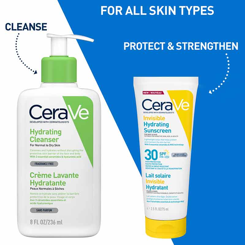 CeraVe Invisible Hydrating Face & Body Sunscreen SPF 30