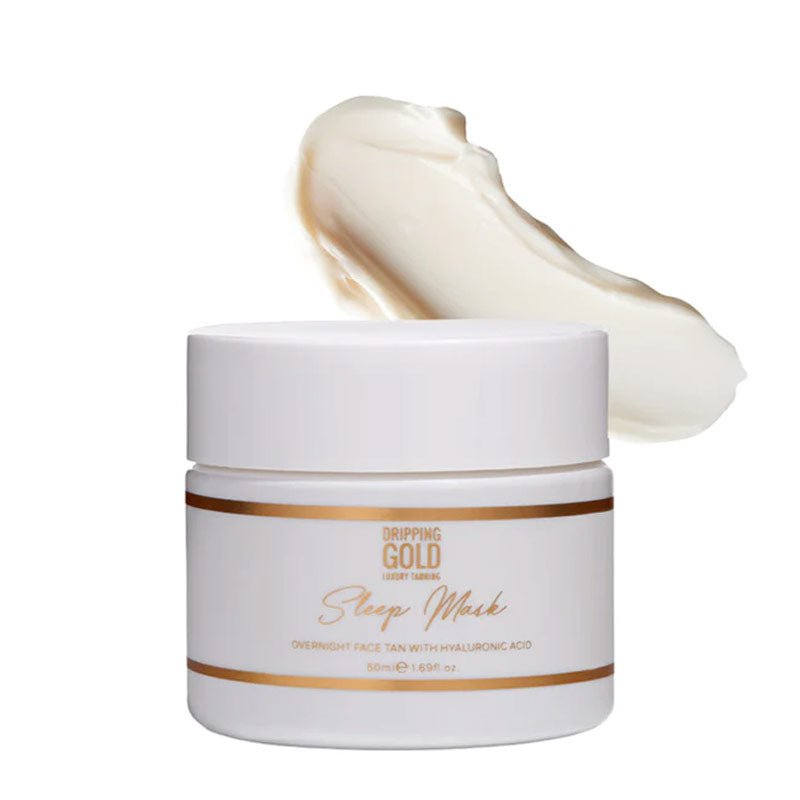 Dripping Gold Sleep Mask Overnight Face Tan with Hyaluronic Acid