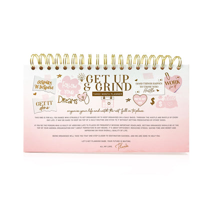 Get Up and Grind Three Month Planner