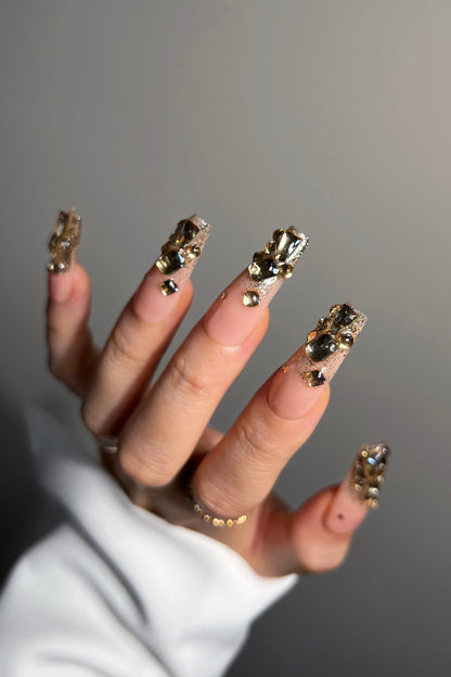 Bonmuz - Cleopatra's Gold | Pro Handmade Gel Nails