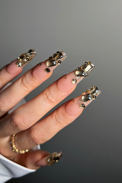Bonmuz - Cleopatra's Gold | Pro Handmade Gel Nails