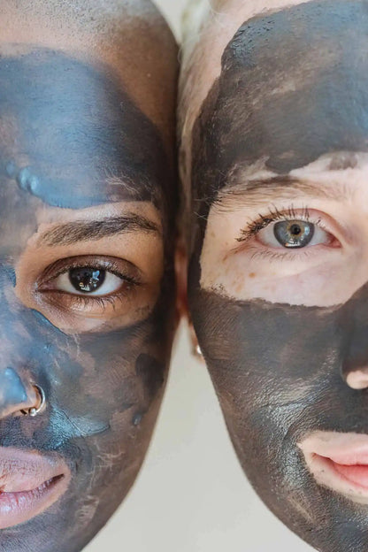 by valenti® - Hawaiian Sea Salt, Australian Black Clay & Black Tea Facial Clay Mask with Australian black clay + Vitamin C + Aloe vera
