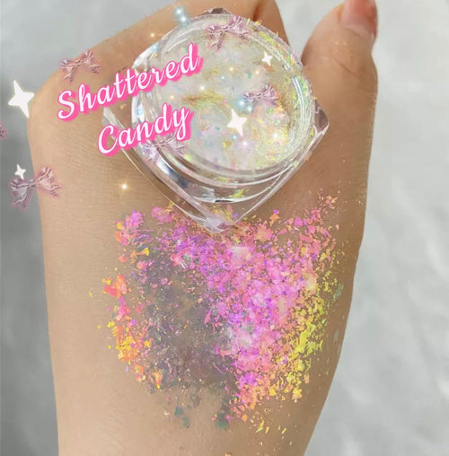 Inked Doll Cosmetics - SHATTERED CANDY 2 Toned “Ice Glaciers” Gel Flakes
