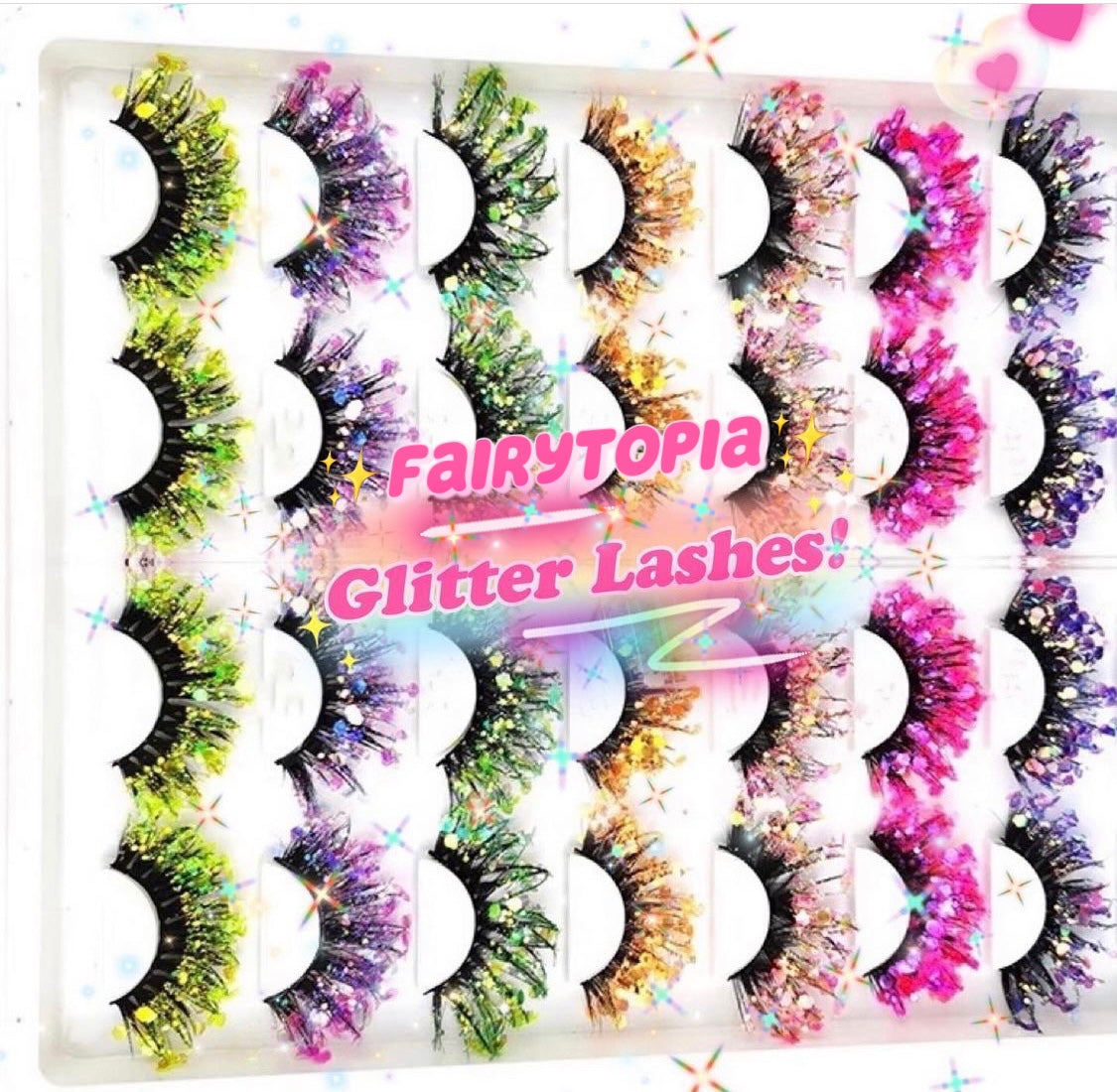 Inked Doll Cosmetics - PIXIE DOLL DUST “FairyTopia” *UV* Glitter DreamDoll Lashes