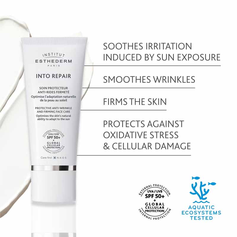 Institut Esthederm Into Repair Protective Anti Wrinkle and Firming Face Care SPF50+