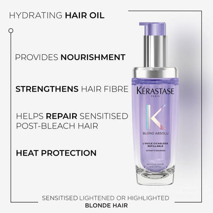 Kérastase Blond Absolu Huile Cicagloss Hair Oil In Refillable Bottle