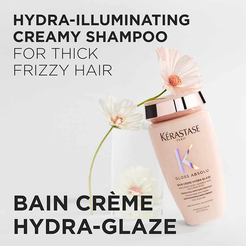 Kérastase Gloss Absolu Bain Créme Hydra-Glaze Shampoo For Thick Frizzy Hair