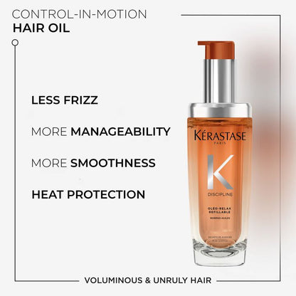 Kérastase Discipline Hair Oil For Frizzy Hair In Refillable Bottle