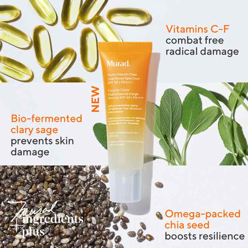 Murad Environmental Shield Mutli-Vitamin Clear Coat Broad Spectrum SPF 50 | PA++++
